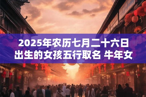 2025年农历七月二十六日出生的女孩五行取名 牛年女孩最佳名字推荐 2025年农历七月二十六日出生的女孩五行取名 牛年女孩最佳名字推荐