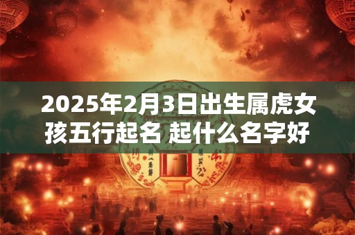 2025年2月3日出生属虎女孩五行起名 起什么名字好听有气质