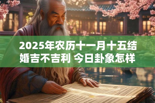 2025年农历十一月十五结婚吉不吉利 今日卦象怎样 2025年农历十一月十五结婚吉不吉利 今日卦象怎样
