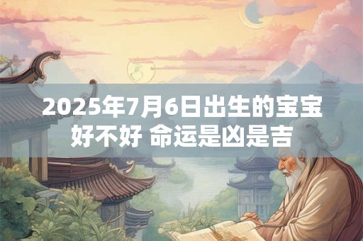 2025年7月6日出生的宝宝好不好 命运是凶是吉
