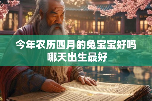 今年农历四月的兔宝宝好吗 哪天出生最好