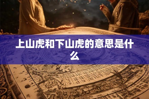 上山虎和下山虎的意思是什么 上山虎和下山虎的意思是什么