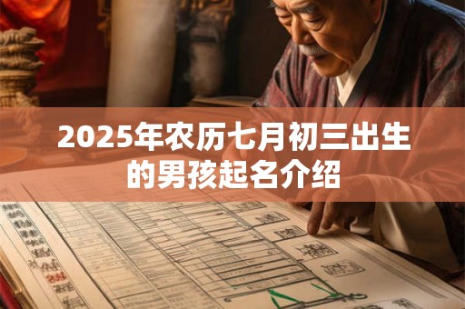 2025年农历七月初三出生的男孩起名介绍 2025年农历七月初三出生的男孩起名介绍