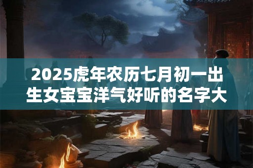 2025虎年农历七月初一出生女宝宝洋气好听的名字大全 2025虎年农历七月初一出生女宝宝洋气好听的名字大全