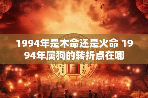 1994年是木命还是火命 1994年属狗的转折点在哪