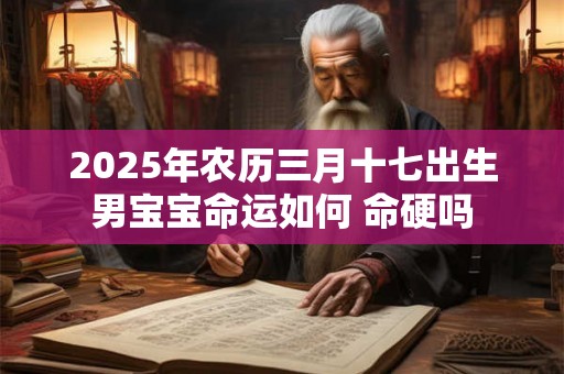 2025年农历三月十七出生男宝宝命运如何 命硬吗 2025年农历三月十七出生男宝宝命运如何 命硬吗