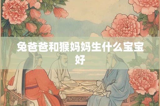兔爸爸和猴妈妈生什么宝宝好 兔爸爸和猴妈妈生什么宝宝好
