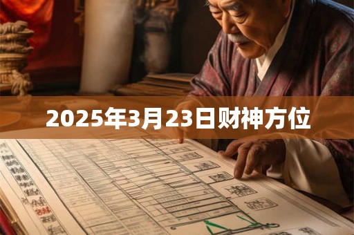 2025年3月23日财神方位 2025年3月23日财神方位