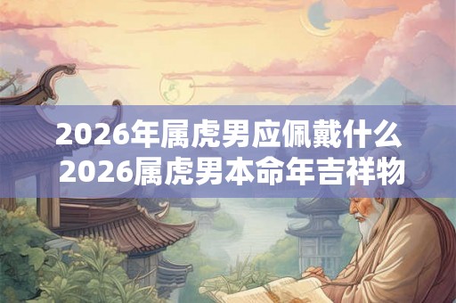 2026年属虎男应佩戴什么 2026属虎男本命年吉祥物 2026年属虎男应佩戴什么 2026属虎男本命年吉祥物