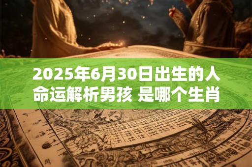 2025年6月30日出生的人命运解析男孩 是哪个生肖