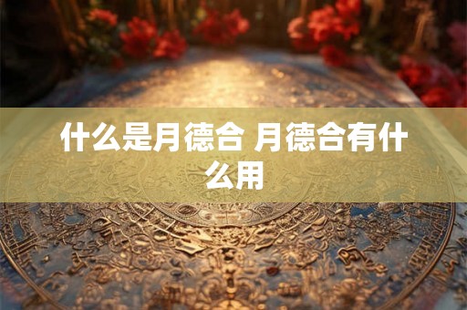 什么是月德合 月德合有什么用