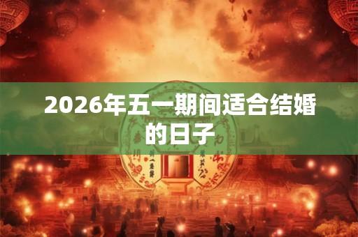 2026年五一期间适合结婚的日子 2026年五一期间适合结婚的日子