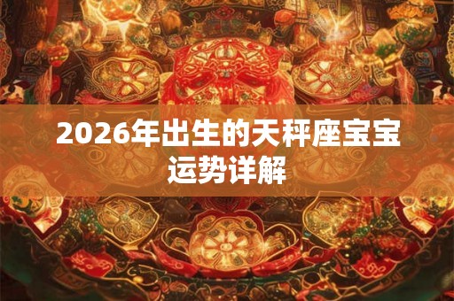2026年出生的天秤座宝宝运势详解 2026年出生的天秤座宝宝运势详解