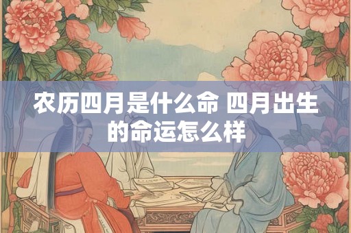 农历四月是什么命 四月出生的命运怎么样 农历四月是什么命 四月出生的命运怎么样