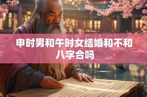 申时男和午时女结婚和不和 八字合吗