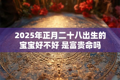 2025年正月二十八出生的宝宝好不好 是富贵命吗 2025年正月二十八出生的宝宝好不好 是富贵命吗