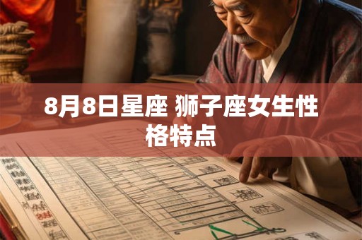 8月8日星座 狮子座女生性格特点 8月8日星座 狮子座女生性格特点