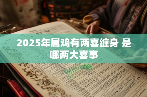 2025年属鸡有两喜缠身 是哪两大喜事 2025年属鸡有两喜缠身 是哪两大喜事