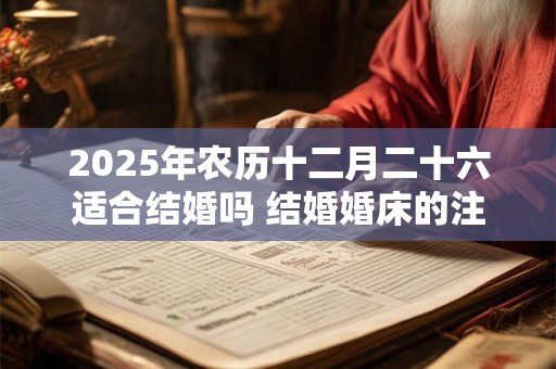 2025年农历十二月二十六适合结婚吗 结婚婚床的注意事项 2025年农历十二月二十六适合结婚吗 结婚婚床的注意事项
