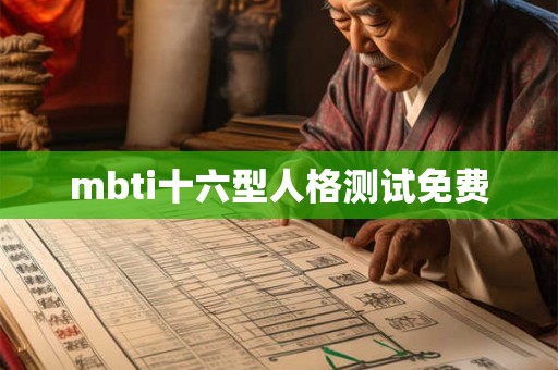 mbti十六型人格测试免费 mbti十六型人格测试免费