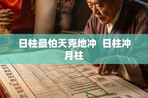 日柱最怕天克地冲 日柱冲月柱 日柱最怕天克地冲 日柱冲月柱