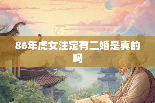 86年虎女注定有二婚是真的吗 86年虎女注定有二婚是真的吗