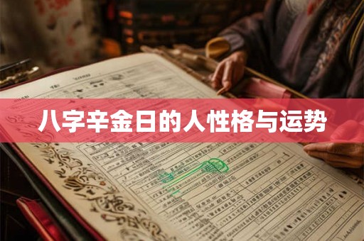 八字辛金日的人性格与运势 八字辛金日的人性格与运势