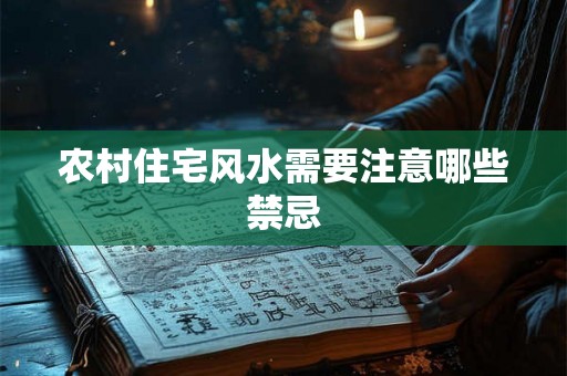 农村住宅风水需要注意哪些禁忌 农村住宅风水需要注意哪些禁忌