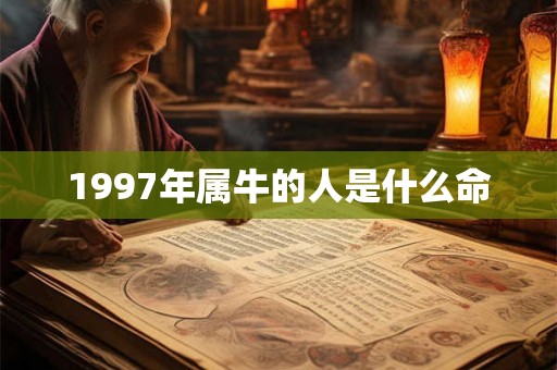 1997年属牛的人是什么命 1997年属牛的人是什么命