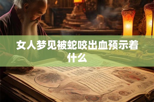 女人梦见被蛇咬出血预示着什么 女人梦见被蛇咬出血预示着什么