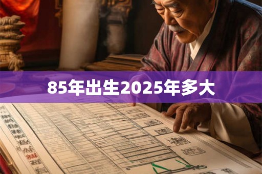 85年出生2025年多大 85年出生2025年多大