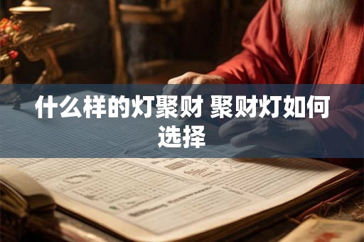 什么样的灯聚财 聚财灯如何选择 什么样的灯聚财 聚财灯如何选择