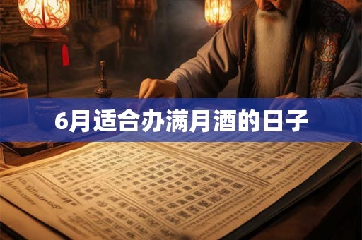 6月适合办满月酒的日子 6月适合办满月酒的日子