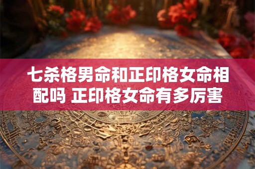 七杀格男命和正印格女命相配吗 正印格女命有多厉害