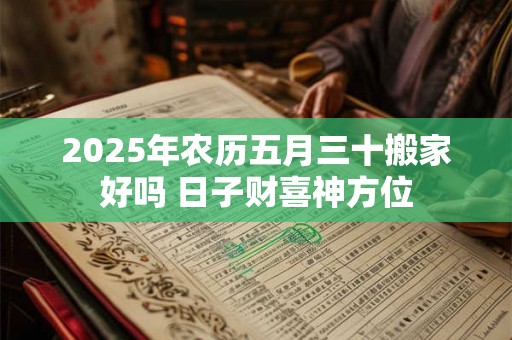 2025年农历五月三十搬家好吗 日子财喜神方位 2025年农历五月三十搬家好吗 日子财喜神方位