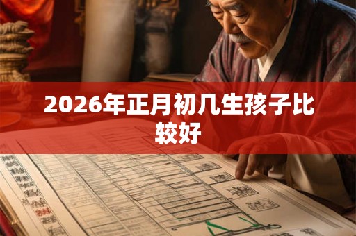 2026年正月初几生孩子比较好 2026年正月初几生孩子比较好