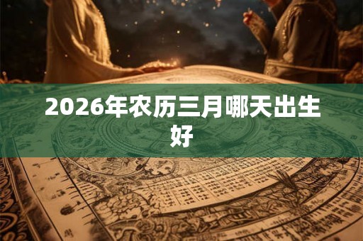 2026年农历三月哪天出生好