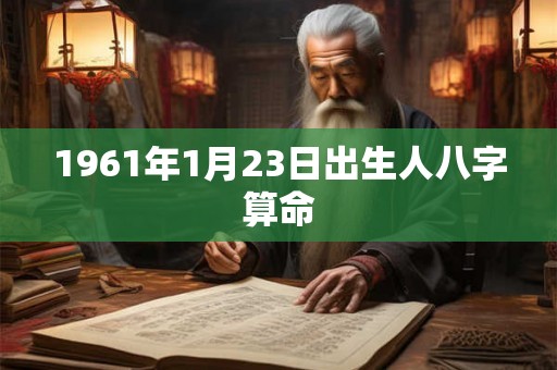 1961年1月23日出生人八字算命 1961年1月23日出生人八字算命