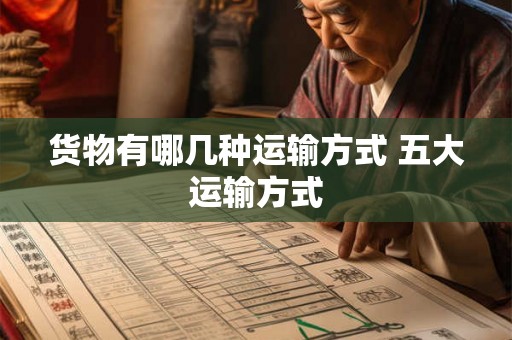 货物有哪几种运输方式 五大运输方式 货物有哪几种运输方式 五大运输方式