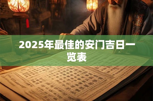 2025年最佳的安门吉日一览表