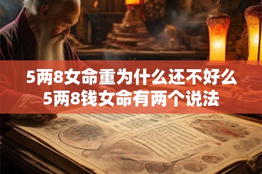 5两8女命重为什么还不好么 5两8钱女命有两个说法 5两8女命重为什么还不好么 5两8钱女命有两个说法