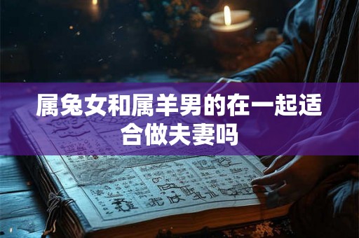 属兔女和属羊男的在一起适合做夫妻吗 属兔女和属羊男的在一起适合做夫妻吗