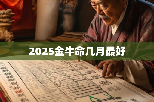 2025金牛命几月最好 2025金牛命几月最好