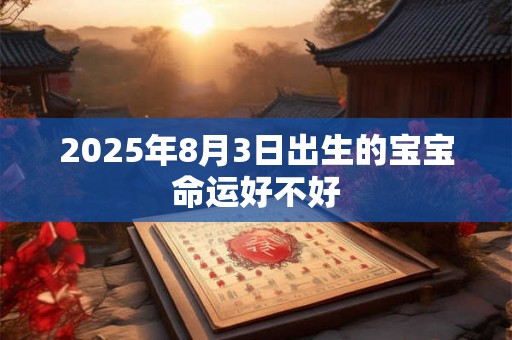 2025年8月3日出生的宝宝命运好不好 2025年8月3日出生的宝宝命运好不好