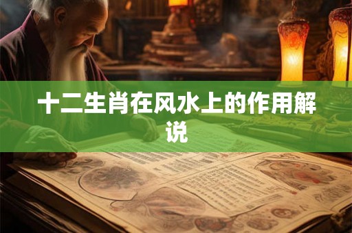 十二生肖在风水上的作用解说 十二生肖在风水上的作用解说