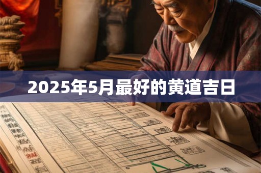 2025年5月最好的黄道吉日 2025年5月最好的黄道吉日