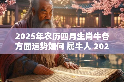 2025年农历四月生肖牛各方面运势如何 属牛人 2025幸运色详解 2025年农历四月生肖牛各方面运势如何 属牛人 2025幸运色详解