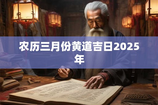 农历三月份黄道吉日2025年 农历三月份黄道吉日2025年