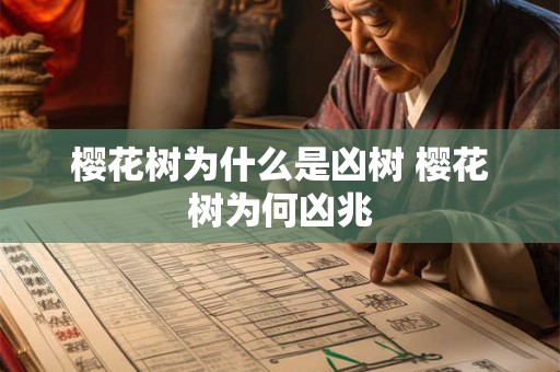 樱花树为什么是凶树 樱花树为何凶兆 樱花树为什么是凶树 樱花树为何凶兆