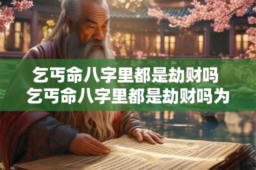 乞丐命八字里都是劫财吗 乞丐命八字里都是劫财吗为什么